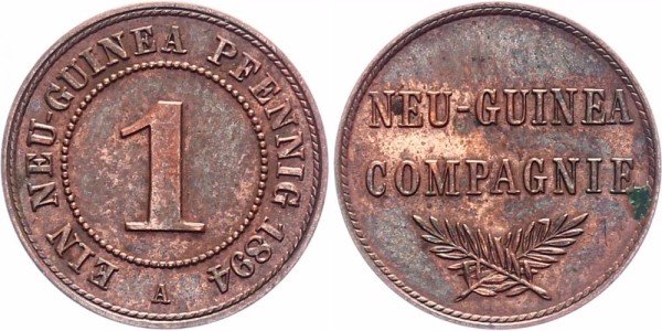 Deutsch Neuguinea 1 Pfennig 1894 A