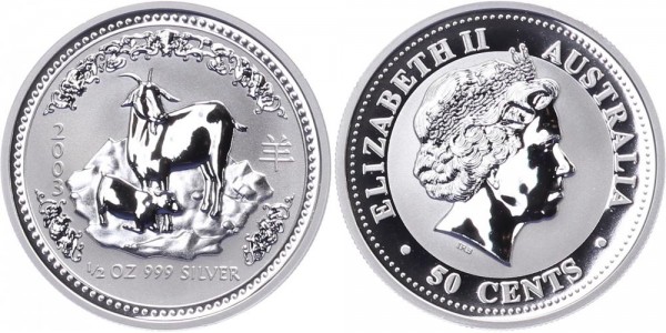 Australien 50 Cents 2003 - Jahr der Ziege - Lunar Serie
