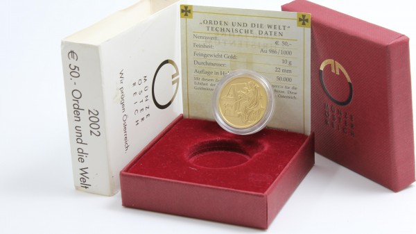 Österreich 50 Euro 2002 Orden und die Welt