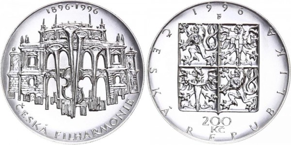 Tschechien 200 Kronen 1996 - Czech Philharmonic