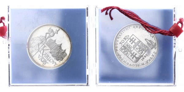 Tschechoslowakei 50 Kronen 1991 - Karlsbad