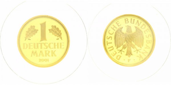 BRD 1 Mark 2001 F "Goldmark", Deutsche Mark