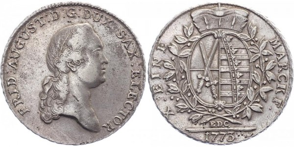 Sachsen 1 Taler 1773 - Friedrich August III.