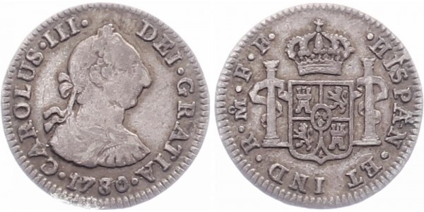 Mexico 1/2 Real 1780 - Carlos III.