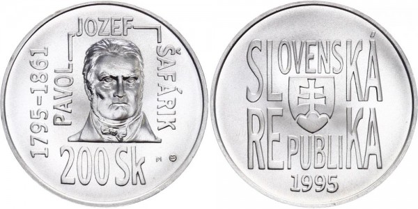 Slowakei 200 Kronen 1995 - Pavol Josef Safarik