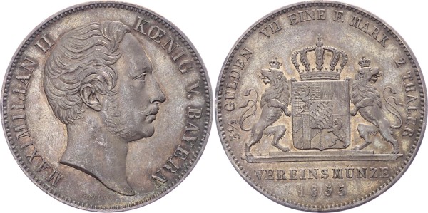 Bayern Doppeltaler 1855 - Maximilian II.