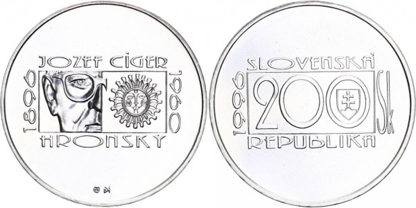Slowakei 200 Kronen 1996 - JOZEF CIGER