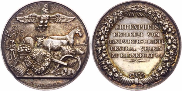 Frankfurt Medaille oJ (um 1844) - Ehrenpreis, Landwirtschaft