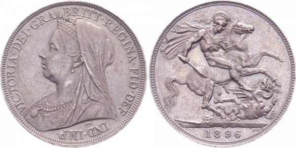 Großbritannien Crown 1896 LX Victoria 1837-1901