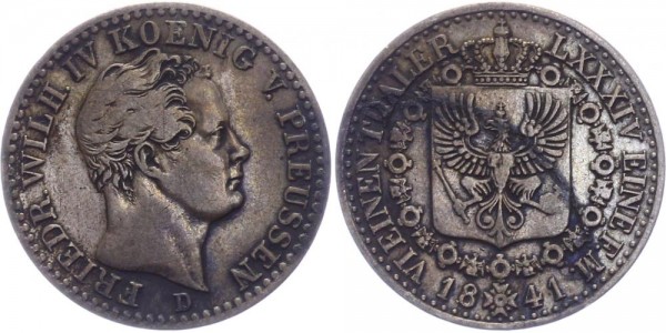 Preussen 1/6 Taler 1841 - Wilhelm IV. 1840-1861