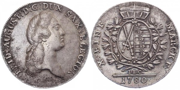 Sachsen 1 Taler 1780 - Friedrich August III.