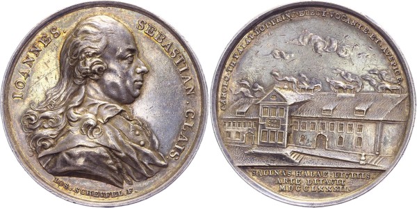 Bayern Silbermedaille 1782 - Karl Theodor, Auf den Oberkommissar der Reichenhaller und Traunsteiner