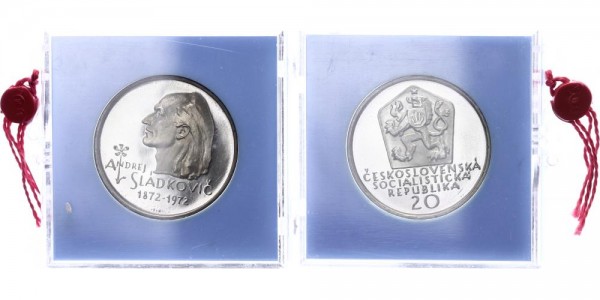 Tschechoslowakei 20 Kronen 1972 - Sladkovic