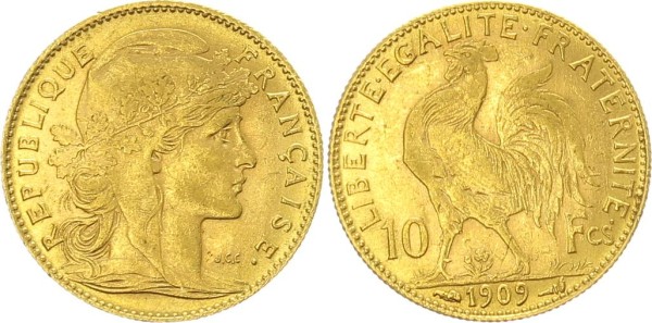 Frankreich 10 Francs 1909 - Marianne