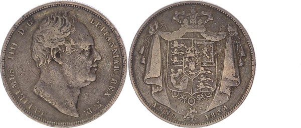 Großbritannien Half Crown 1834 William IV (1830-1837)