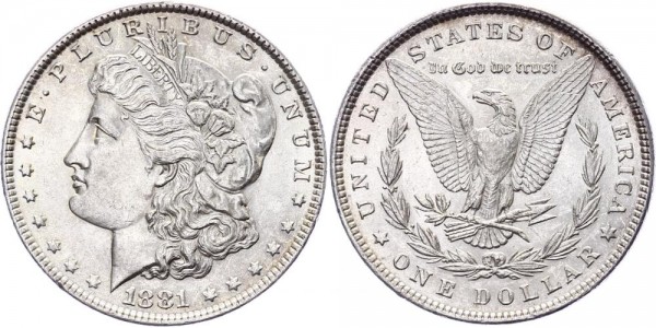 USA 1 Dollar 1881 - Morgan