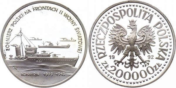 Polen 200.000 Zlotych 1992 - Second World War