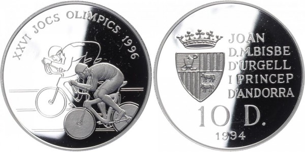 Andorra 10 Diners 1994 - Olympia Radrennen