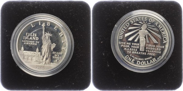 USA 1 Dollar 1986 - Ellis Island