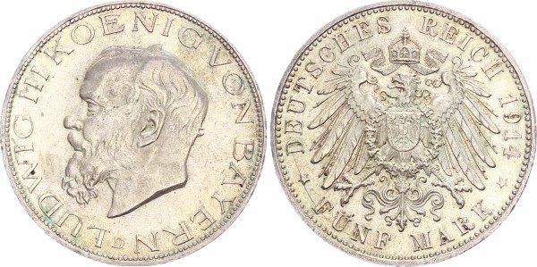 Bayern 5 Mark 1914 - Ludwig III.
