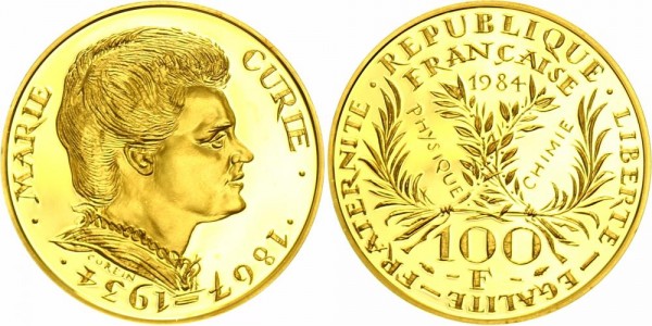 Frankreich 100 Francs 1984 - Marie Curie