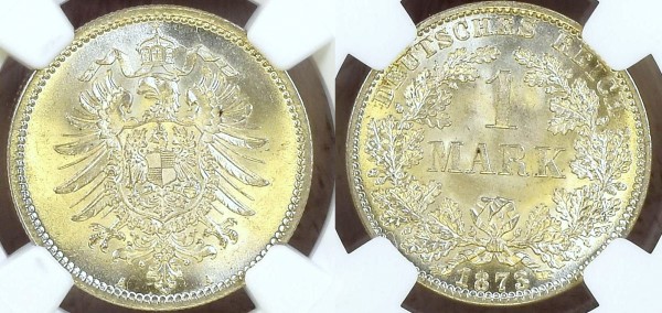 Kaiserreich 1 Mark 1873 A Kleiner Adler