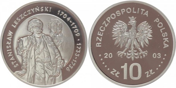Polen 10 Zloty 2003 - Stanislaw Leszczynski