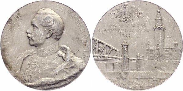Dortmund Silbermedaille 1899 - Einweihung des Hafens