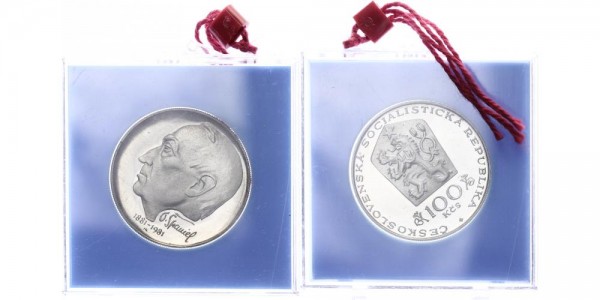 Tschechoslowakei 100 Kronen 1981 - Spaniel