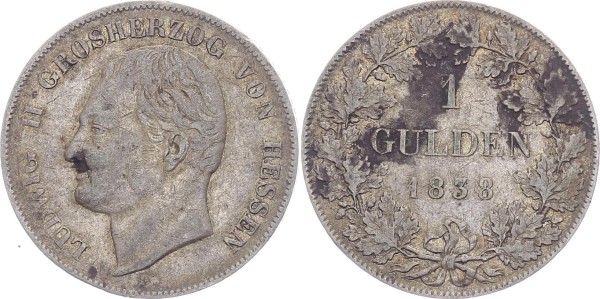 Hessen 1 Gulden 1838 - Ludwig II., 1830-1848