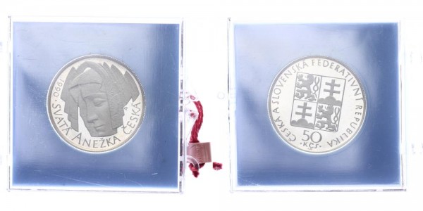 Tschechoslowakei 50 Kronen 1990 - Sankt Agnes