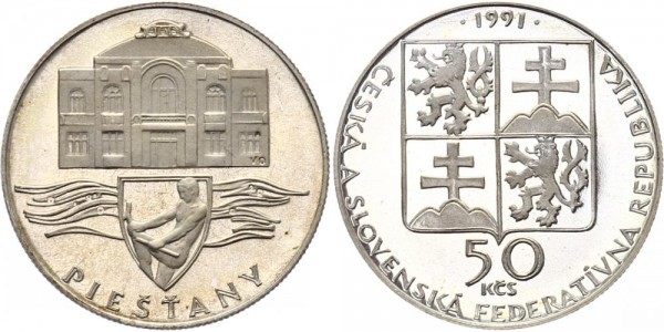 Tschechoslowakei 50 Kronen 1991 - Pistyan-Bad