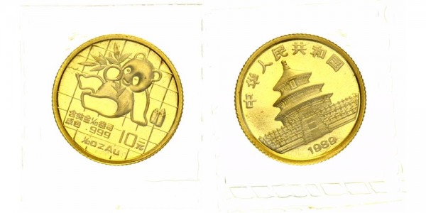 China 10 Yuan (1/10 Oz) 1989 - Panda