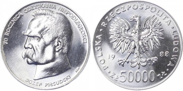 Polen 20.000 Zlotych 1988 - 70. Jahre Polnische Unabhängigkeit