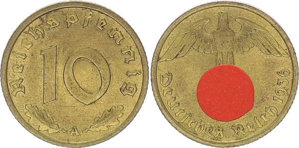 Drittes Reich 10 Reichspfennig 1936 A