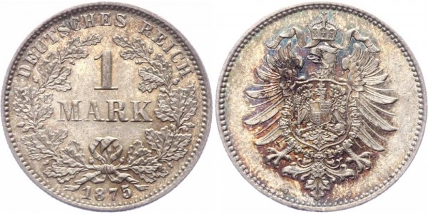 Kaiserreich 1 Mark 1875 G -