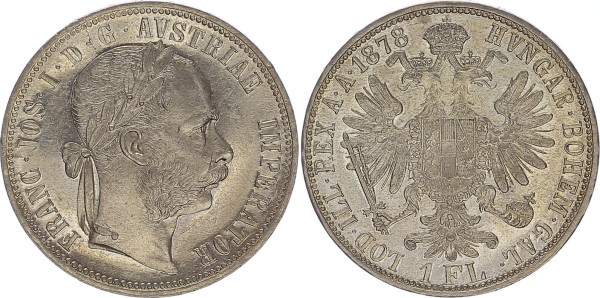 Österreich-Ungarn 1 Florin 1878 Franz Joseph 1848-1916