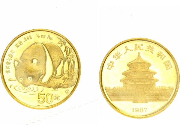 China 50 Yuan (1/2 Unze) 1987 - Panda