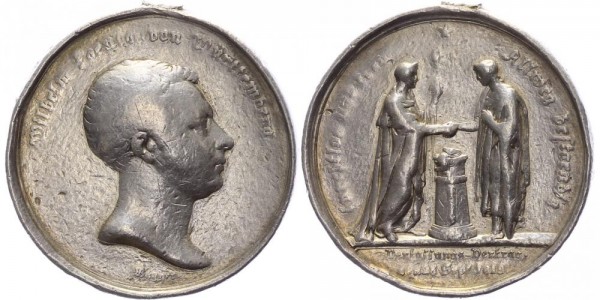Württemberg Medaille 1819 - Auf den württembergischen Verfassungsvertrag, Wilhelm I. 1816-1864