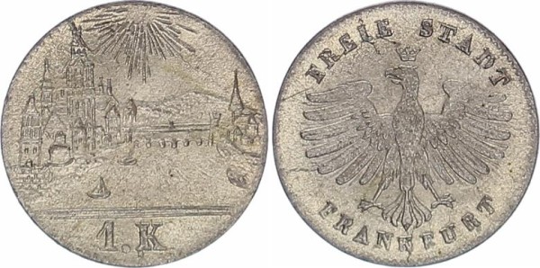 Frankfurt-Stadt 1 Kreuzer 1839-1840 Stadtansicht