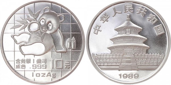 China 10 Yuan 1989 - Panda