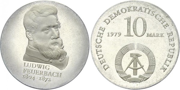 DDR 10 Mark 1979 - Feuerbach