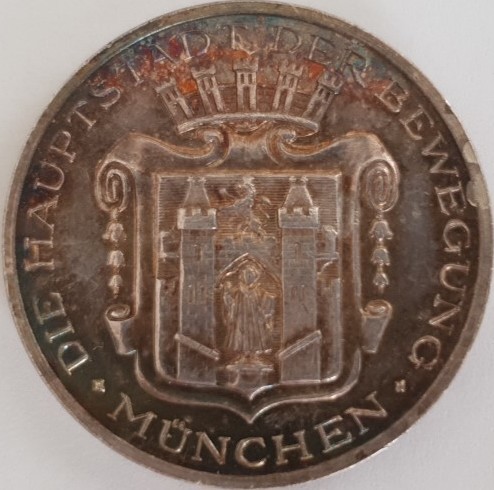 Deutschland/Bayern Medaille o.J. - München Dienstbotenmedaille, die Hauptstadt der Bewegung