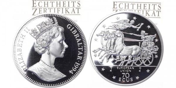 Gibraltar 70 ECUS 1994 - Elizabeth II