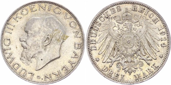 Bayern 3 Mark 1914 - Ludwig III.