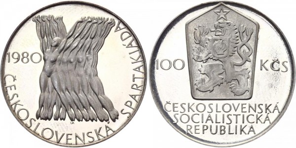 Tschechoslowakei 100 Kronen 1980 - Spartakiade