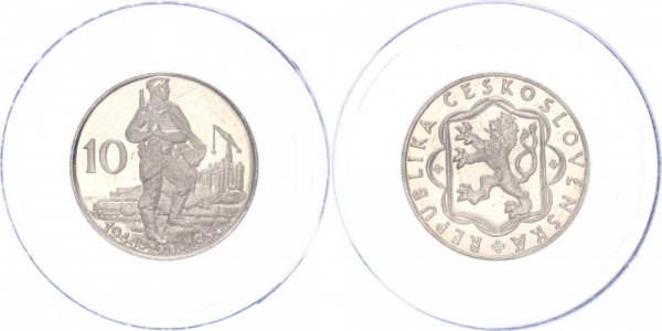 Tschechoslowakei 10 Kronen 1954 - 10 Jahre Aufstand