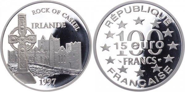 Frankreich 100 Francs/15 Euro 1997 - Rock of Cashel