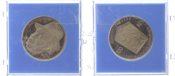 Tschechoslowakei/CSSR 100 Kronen 1982 Ivan Olbracht