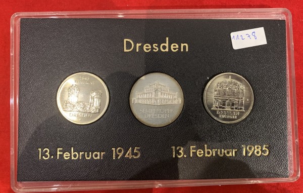 DDR 5 + 10 Mark 1985 - Dresden Satz
